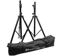 BoomToneDJ SV 200 II - Soporte de altavoz (set de 2), color negro