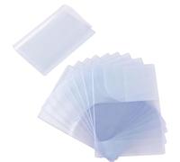 BOOMTOP 10pcs Funda de Pasaporte Transparente Cubierta de Pasaporte (13.3x18.8cm) Protector Pasaporte PVC Porta Pasaportes de Viajes Multi-Runuras Pack para Familia