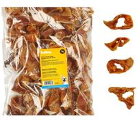 Boomy - Orejas de cerdo Chips - Bocadillos 100% naturales para perros - Orejas de cerdo en trozos de 6-7 cm - Dulces para perros para todas las razas (1kg)