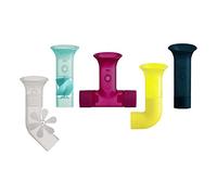 Boon Juguete B11379 – Accesorios para baño 5 piezas, tubos multicolor, para 1–4 años