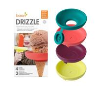 Boon Drizzle - Soportes para paletas para niños, incluye 2 fundas de viaje para llevar, atrapa goteos antes de que caigan, soporte para paletas congeladas y helado para días de verano y fiesta de