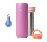 Boon Frosh - Enfriador portátil de leche materna - Enfriador de leche materna de acero inoxidable - Contenedor portátil de almacenamiento de leche de acero inoxidable - Púrpura - Mantiene la leche