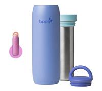 Boon Frosh - Enfriador portátil de leche materna - Enfriador de leche materna de acero inoxidable - Contenedor portátil de almacenamiento de leche de acero inoxidable - Azul - Mantiene la leche