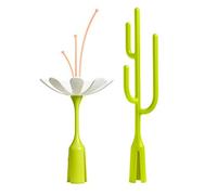 Boon STOKE GRASS B11302 - Juego de accesorios para secar biberones y tetinas de bebé, sin BPA, ftalatos ni PVC, color verde