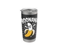 Boonana Fantasmal Banana Diversión Halloween Vaso térmico de acero inoxidable de doble pared