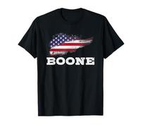 Boone Birthday First Name Family Last Name Flag Camiseta