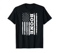 Boone Birthday First Name Family Last Name Flag Camiseta
