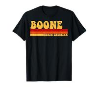 Boone, diseño Retro de raíces Vintage de la Ciudad de Carolina del Norte, años 70 y 80 Camiseta