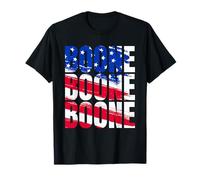 Boone Family Name I Love Boone Personalized Vintage US Flag Camiseta