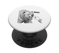 Boop el Oso Enojado diseño para Amantes de los Animales y diversión PopSockets PopGrip Adhesivo