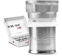 BOOPARTS - 10 piezas - Conexión multicapa 26 - F3/4" (20/27) a crimpado contorno TH - acoplamiento multicapa recto hembra (tuerca fija) - accesorio de plomería para tubo multicapa 26
