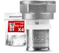 BOOPARTS - 4 piezas - conector recto hembra crimpado (tuerca fija)- conector de crimpado multicapa Ø20-3/4" (20/27) contorno TH - para conectar un tubo multicapa de diámetro 20