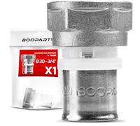 BOOPARTS conexión multicapa 20 - F3/4" (20/27) a crimpado contorno TH - acoplamiento multicapa recto hembra (tuerca fija) - accesorio de plomería para tubo multicapa 20
