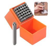 Booramy 37PCS Sello de Estampado de Metal 3MM Números de Perforado Letras Perforadas con Letras del Alfabeto A-Z, Número 0-9 y Sello de Amor para Estampar Metal Plástico Madera Cuero