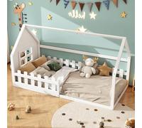 boorbin 90 x 200 cm, cama plana, cuna, regleta (blanco)