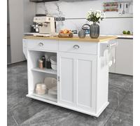 boorbin Carro de comedor/aparador plegable de aspecto de madera maciza, con puerta de almacenamiento, ruedas y patas de madera maciza intercambiables, para cocina y comedor, 112 x 40 (70) x 94 cm