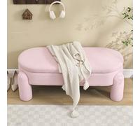 boorbin Elegante y moderno banco de almacenamiento para dormitorio, armario, entrada y sala de estar con espacio de almacenamiento, tela de chenilla de alta calidad con marco de madera maciza, banco