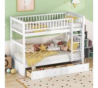 boorbin Literas funcionales, literas con cajones, camas convertibles (blanco, 90 x 200 cm)