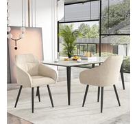 boorbin Silla de comedor, Silla tapizada con patas de metal, terciopelo, tapicería con cubierta de terciopelo,Silla de cocina con respaldo,con reposabrazos de terciopelo,Sillas de salón, patas