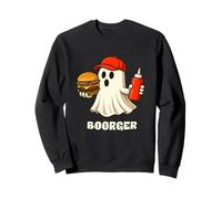 Boorger Halloween Ghost Foodie Halloween Burger Delivery Man Sudadera