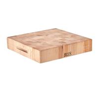 Boos Block Bloque de Cortar Extra Gruesa - Madera Cortar Cocina - Madera de Testa - Tabla Madera Cocina Grande - 38 x 38 x 7,5 cm