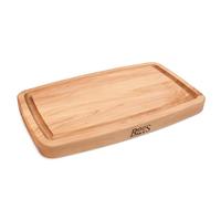 Boos Block Tabla de Cortar Ovalada - Ranura Para Jugo - Tabla Cortar Cocina Profesional - Reversible - 45,7 x 27,9 x 3,8 cm