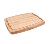 Boos Block Tabla de Cortar Ovalada - Ranura Para Jugo - Tabla Cortar Cocina Profesional - Reversible - 51 x 36 x 4 cm
