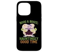 Boos & Booze: La Noche de Halloween, Bartender, de Manera inquietante Carcasa para iPhone 14 Pro MAX