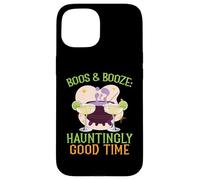 Boos & Booze: La Noche de Halloween, Bartender, de Manera inquietante Carcasa para iPhone 15