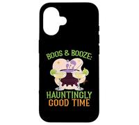Boos & Booze: La Noche de Halloween, Bartender, de Manera inquietante Carcasa para iPhone 16