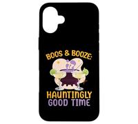 Boos & Booze: La Noche de Halloween, Bartender, de Manera inquietante Carcasa para iPhone 16 Plus