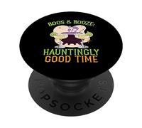 Boos & Booze: La Noche de Halloween, Bartender, de Manera inquietante PopSockets PopGrip Adhesivo
