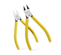 BOOSDEN 2 Piezas Alicates de Corte Pequeños, Alicates de 6 Pulgadas para Cortar Alambre, Corta Alambre con Resorte, Alicates Precisión para Manualidades/Flores Artificiales/Joyería