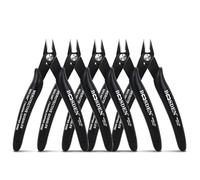 BOOSDEN Alicates de Corte Diagonal, 5 Piezas, Cortadores de Cables Eléctricos, Cortar Alambre, Alicates de Corte a Ras, para manualidades, maquetas, cremalleras Tijeras