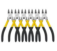 BOOSDEN,Juego de 6 cortadores de alambre, 6.5 pulgadas, alicates con resorte, alicates de corte lateral, alicates de corte diagonal, cortadores de alambre, trabajo, fabricación de joyas