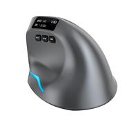 Booso 1 mouse inalámbrico Bluetooth USB RGB recargable con pantalla OLED para computadora, laptop, tablet, ergonómico, ratones para juegos