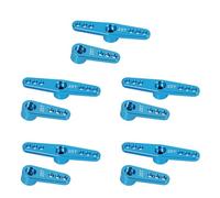 Booso 10 bocinas de brazo servo de aluminio 25T para herramientas Futaba Savox Xcore HD Power RC, color azul