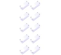 Booso 10 Piezas Caja de Pisada de Aluminio Efectos Estilo 1590ª Caja de Pedales para Guitarra