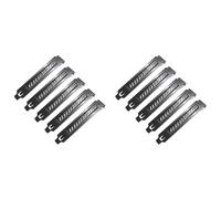 Booso 10 piezas de cubierta de ranura PCI para filtro de polvo, placa ciega para ventilador de refrigeración, filtro de polvo, ventilación de PC con tornillos