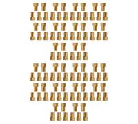 Booso 100 adaptadores de válvula de bicicleta, bomba para convertir Presta a Schrader, adaptador de válvula de cobre, boquilla de gas, herramienta de ciclismo