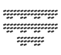 Booso 100 clips de cable de núcleo de ferrita negra movibles de 7 mm de diámetro interior