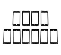 Booso 10Pcs Flat Humbucker Pickup Montaje Ring Frame ABs para Guitarra Eléctrica