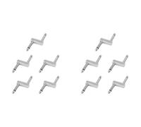 Booso 10piezas 6.35 Adaptador Conector de Pedal Acoplador Tipo Conector para Pedal de Efecto de Guitarra 1/4 Pulgadas Adaptador Amplificador de Alta Calidad