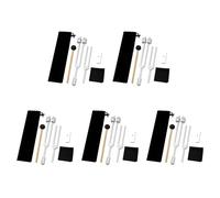 Booso 10x Juego de Diapasones de 528 HZ para CuracióN de Chakras OM136.1 Hz para ReparacióN de Instrumentos de CuracióN de Sonido con Soporte de DiapasóN A