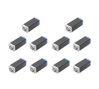 Booso 10X LED PowerCon Acoplador de CA Adaptador Extensor Conector Adaptador Recto de Montaje en Panel Speakon de Alta Calidad Azul A