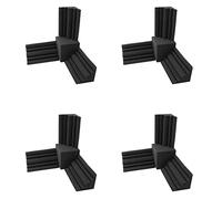 Booso 16 Piezas Espuma Acústica 4 Pieza 15X15X15cm Cuadrado Espuma de Aislamiento Acústico + 12 Piezas 12X12X24cm Trampa de Graves Espuma de Pared Retardante de Llama