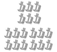 Booso 18 abrazaderas en C pequeñas de acero inoxidable de 1 pulgada para carpintería, abrazaderas en U de metal resistente, mini abrazadera de escritorio