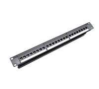 Booso 19 Pulgadas 1U Gabinete Rack Pas-Through 24 Puertos CAT6 Patch Panel Puerto de Contacto RJ45 (Puerto de Contacto RJ45) Modular