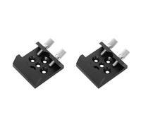 Booso 2 adaptadores de montaje de base para telescopio, base plana, para ranura de cola de milano, accesorios de conversión de rosca de 1/4, color negro