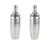 Booso 2 boquillas turbo para lavadora a presión para agua caliente y fría, boquilla giratoria de 1/4 pulgadas, orificio de conexión rápida